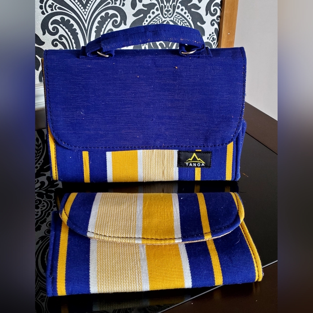 Tanga African cloth handbag and wallet